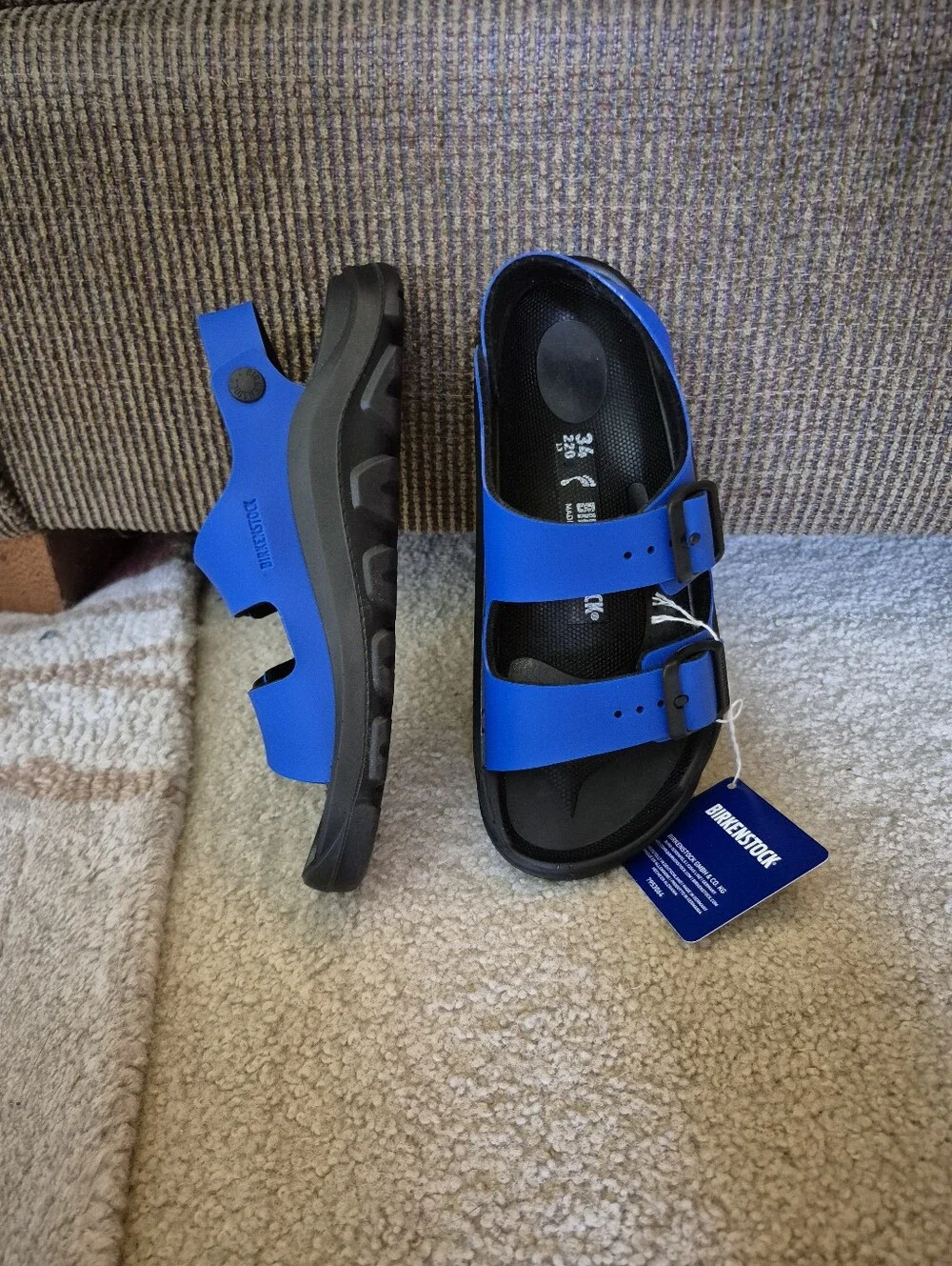 NWT Set Of 2 Little Kids Birkenstock Sandals Size 3, Mogami Birko-Flor